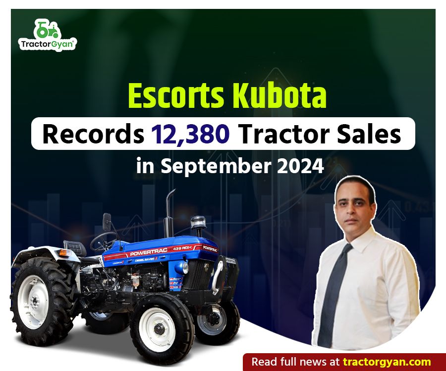 Escorts Kubota Records 12,380 Tractor Sales in September 2024 image