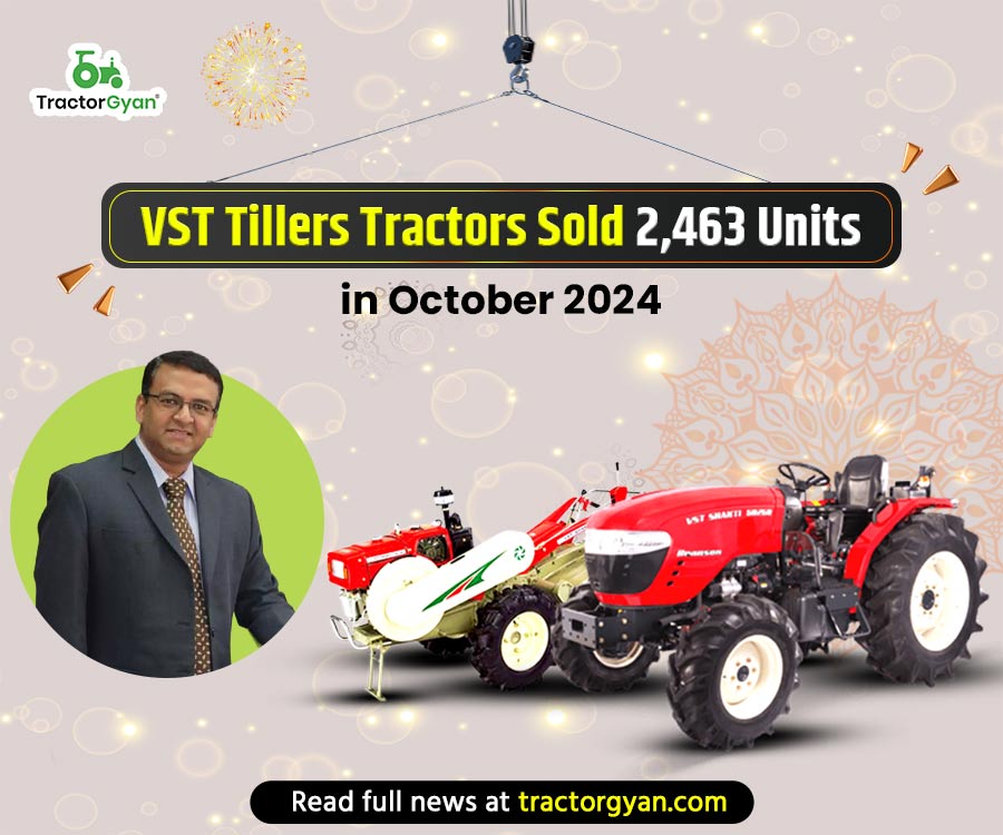 VST Tillers Tractors Sold 2,463 Units in October 2024 image