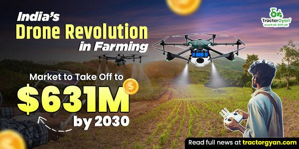 India’s Drone Revolution in Farming: Market to Take Off to $631M by 2030 image