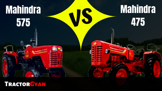 Mahindra 575 vs Mahindra 475 tractor comparison in India image